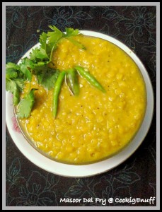 Masoor Dal Fry