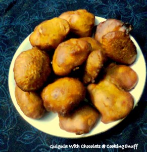 Gulgula With Chocolate