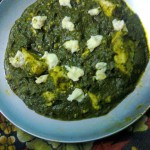 Spinach And Cottage Cheese / Palak Paneer