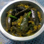 Brinjal Curry/Eggplant In Mustard Sauce/Bengali Shorshe Begun.