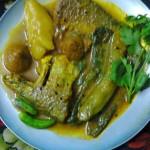 Foli Fish (Bronze featherback) Light Gravy With Vegetable.