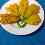 Pumpkin Flower Fritters / Misti Kumro Phooler Bora