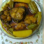 Light Gravy Of Rohu/Katla Fish With Potato And Ridge Gourd