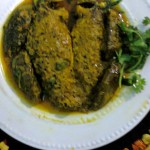 Shorpunti Fish(Olive Barb)With Eggplant/Shorpunti–Begun Gravy