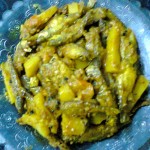 Dry Dish Of Mola Carplet (Mourala Fish)/Mourala Macher Jhal