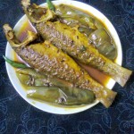 Light Gravy Of Bata Maach (Reba Carp) With Eggplant (Begun)