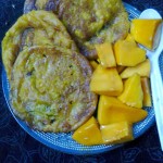 Sweet With Ripe Mango / Bengali Aamer Malpua.