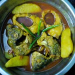 Kali Baush Fish (Orange-fin Labeo) Gravy/Kali Baush Mach Curry