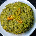 Veg. Curry Of Banana Flower With Mustard Seeds/Mocha Paturi