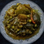 Delicious Side Dish  –  Eggplant Peas Curry/Begun Karaishuntir Torkari