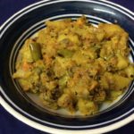 Side Dish With Pumpkin Flowers/Kumro Fuler Torkari/Veg.Side Dish