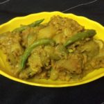 Veg. Side Dish With Ridge Gourd And Golden Gram (Moong Dal)/Jhinge- Moong